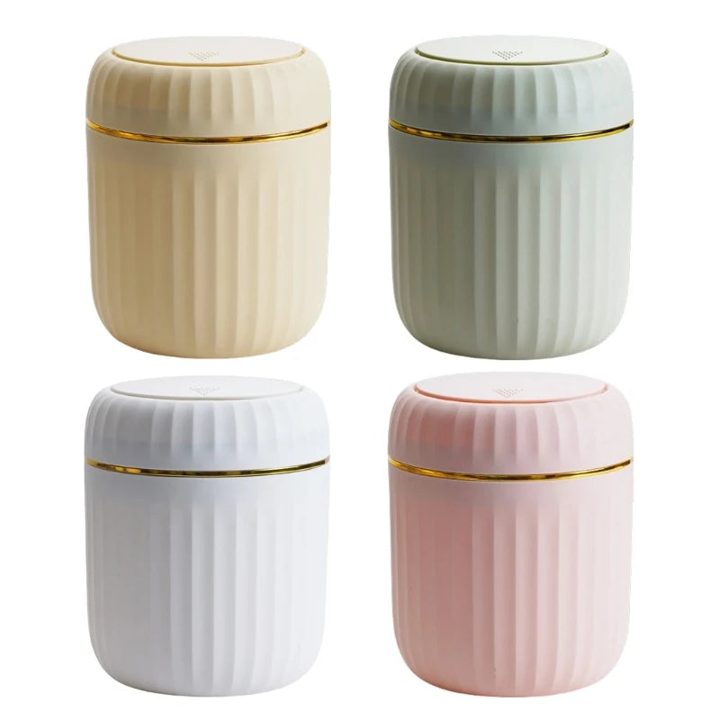 Desktop Trash Can Garbage Bin with Lid Cover Container for Offices Home Dropship