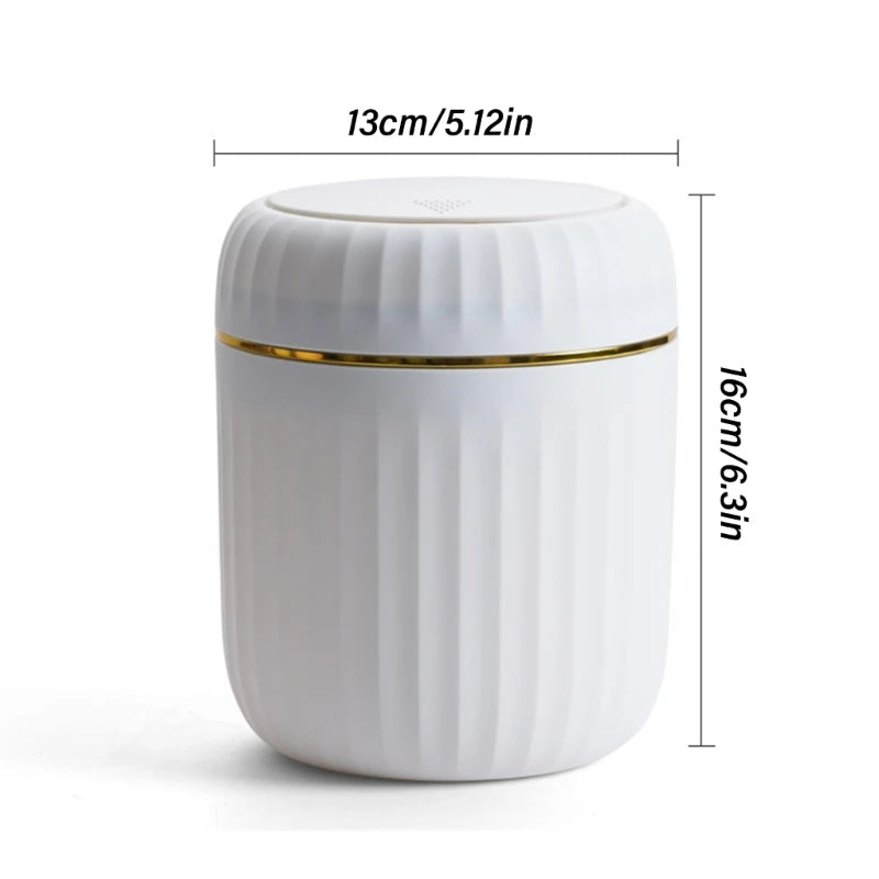 Desktop Trash Can Garbage Bin with Lid Cover Container for Offices Home Dropship