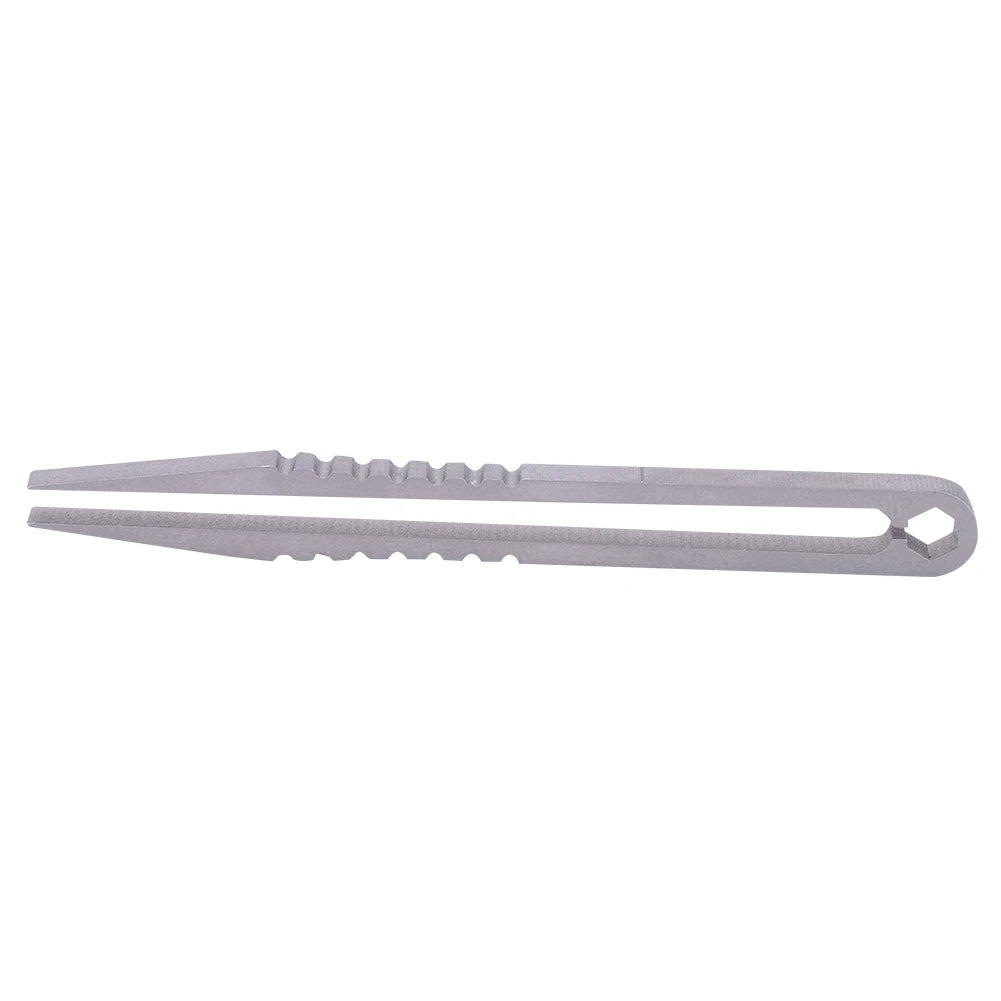Mini Tweezers Titanium Alloy Tweezers Portable Titanium Alloy Tweezers Outdoor Survival Camping Travel Mini Tool Tweezers