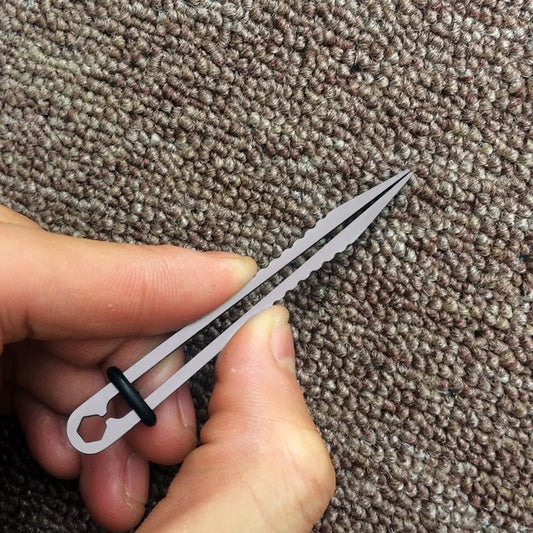 Mini Tweezers Titanium Alloy Tweezers Portable  Titanium Alloy Tweezers Outdoor Survival Camping Travel Mini Tool Tweezers